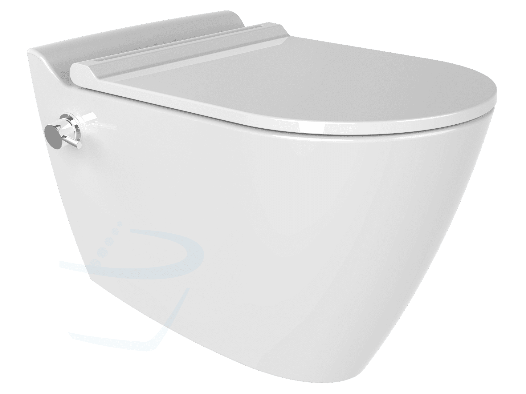 Design Turks Toilet Randloos met interne bidet functie