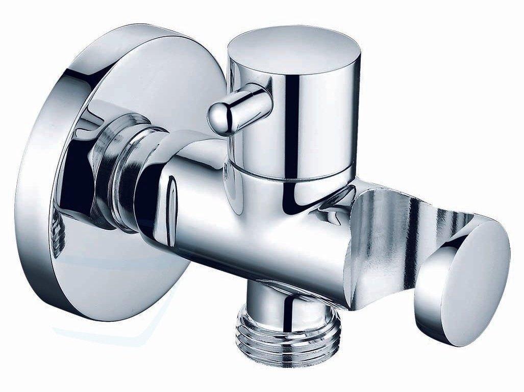 Design Chrome Toiletdouche Wandhouder / Stopkraan