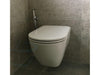Clou Flat toiletborstel met wandhouder mat zwart Clou Flat toiletborstel met wandhouder mat zwart