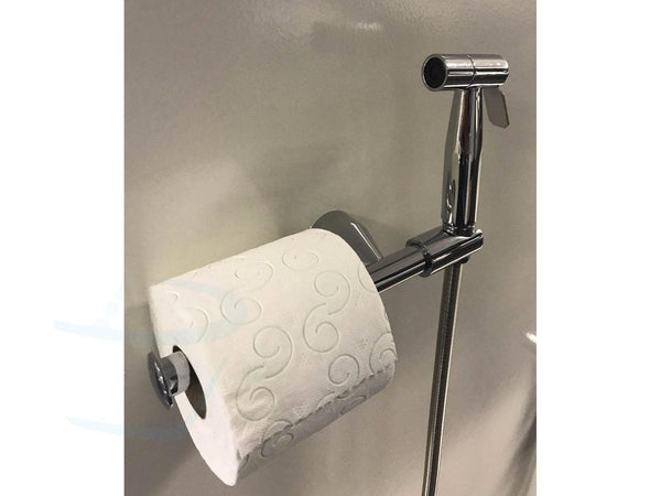 toiletdouche met toiletrolhouder